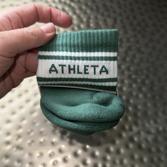 NWT Athleta Casual Green Crew Socks - Picture 4 of 4